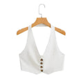 Women Vest Single-Breasted Vest
