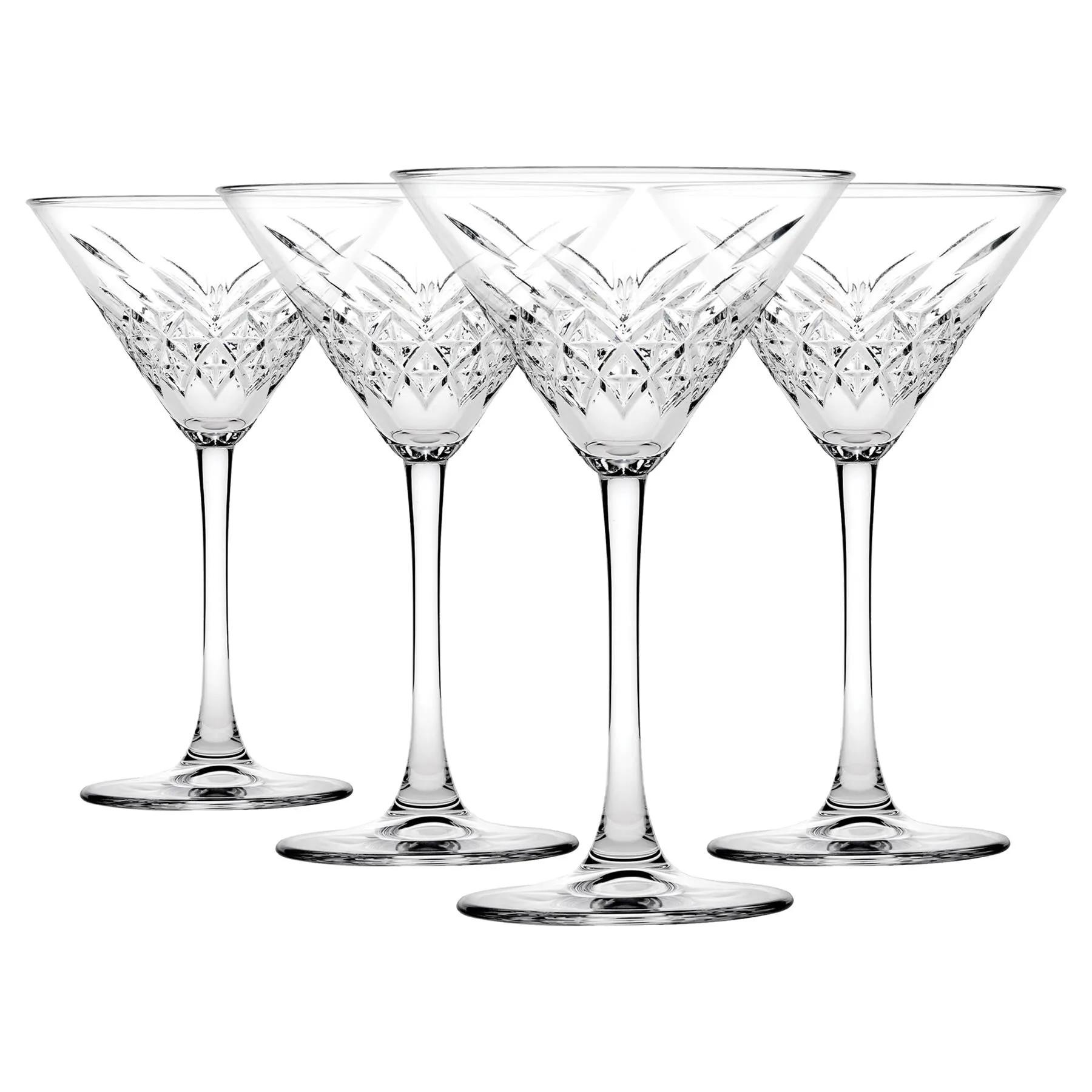 230ml Timeless Martini Glasses - Pack of Four - By Pasabahce