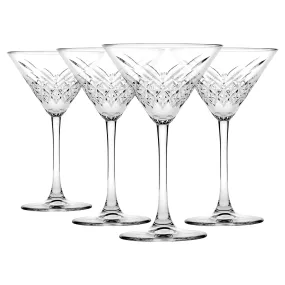 230ml Timeless Martini Glasses - Pack of Four - By Pasabahce