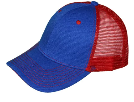 Adult Structured Trucker Hats with Mesh Back