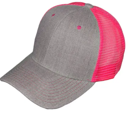 Adult Structured Trucker Hats with Mesh Back