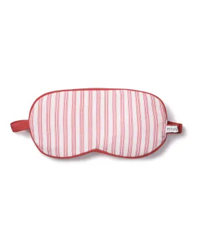 Adult's Pima Sleep Mask in Antique Red Ticking