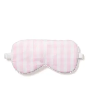 Adult's Twill Sleep Mask in Pink Gingham