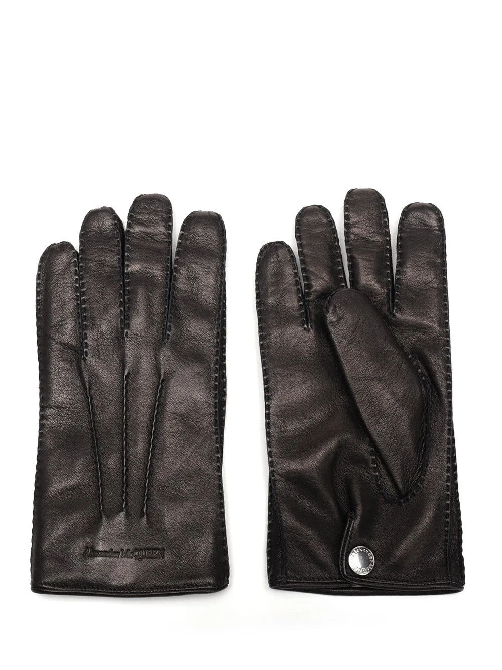 Alexander McQueen Logo Detail Gloves