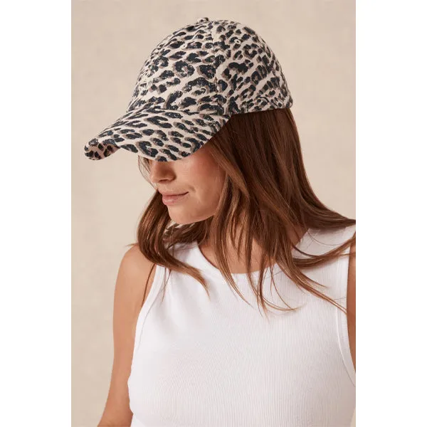 Ceres Monogram Cap - Leopard Print