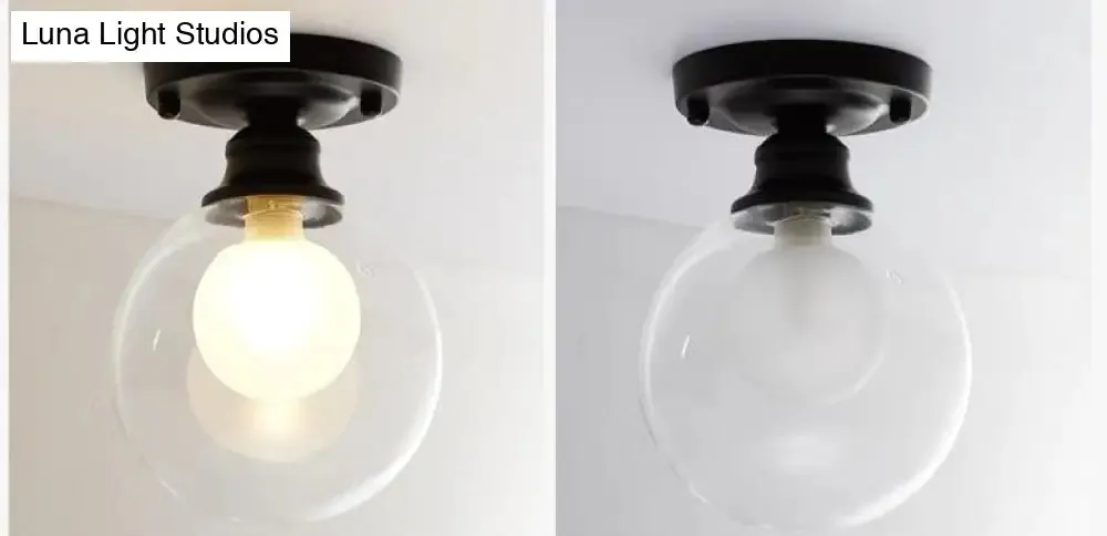 Chana - Modern Minimalist Glass Bulb Lamp Ceiling Lamp