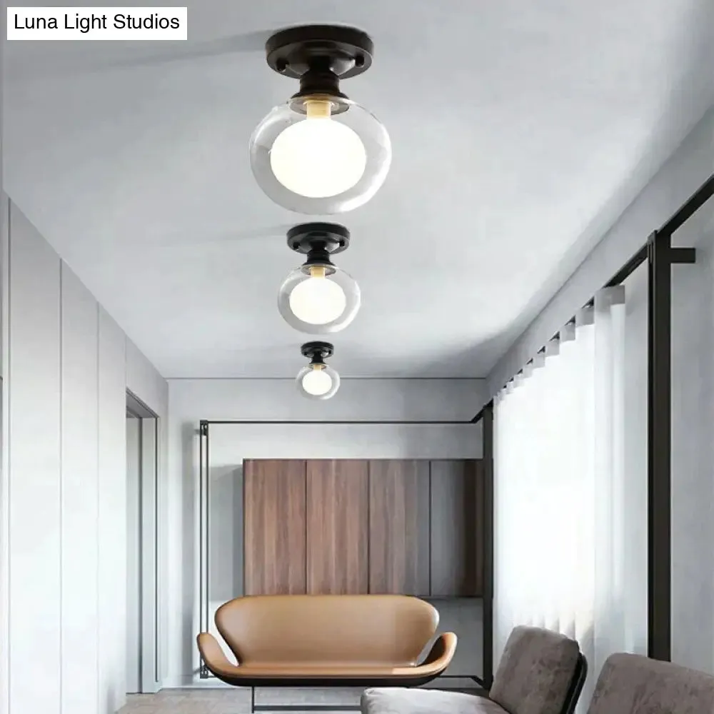 Chana - Modern Minimalist Glass Bulb Lamp Ceiling Lamp