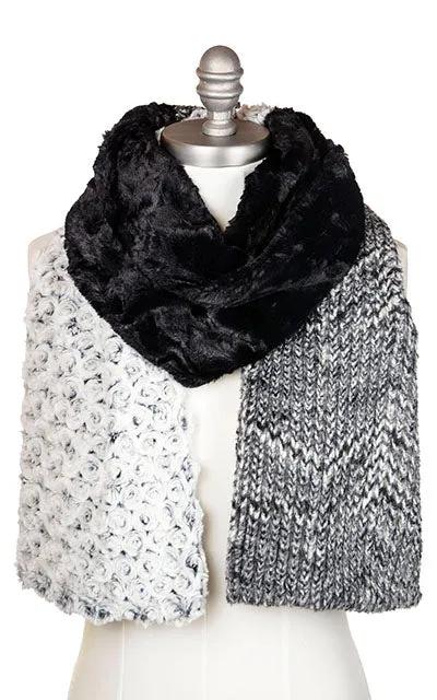 Color Block Scarf - Assorted Faux Fur Combos