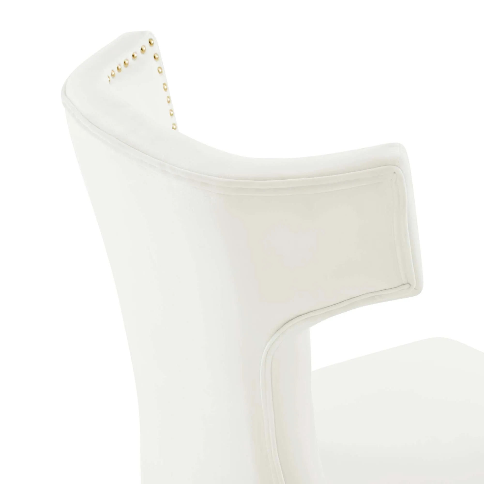 Curve Performance Velvet Dining Chairs - Set of 2 by Modway