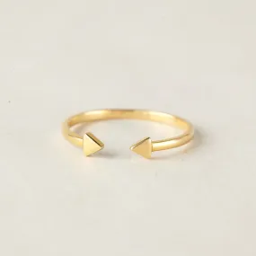 Dainty Open Ring Arrow Ring Stackable Ring