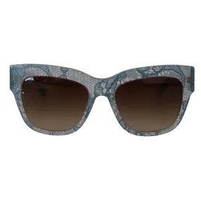 Dolce & Gabbana Elegant Lace-Trimmed Gradient Sunglasses