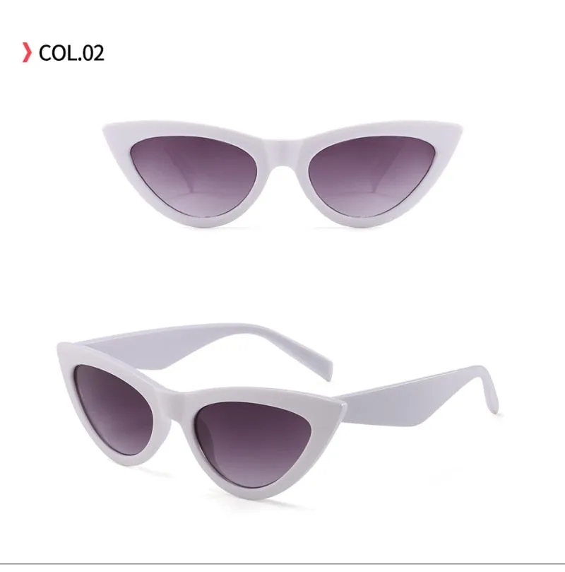 Elegant Gradient Vintage Cat Eye Sunglasses