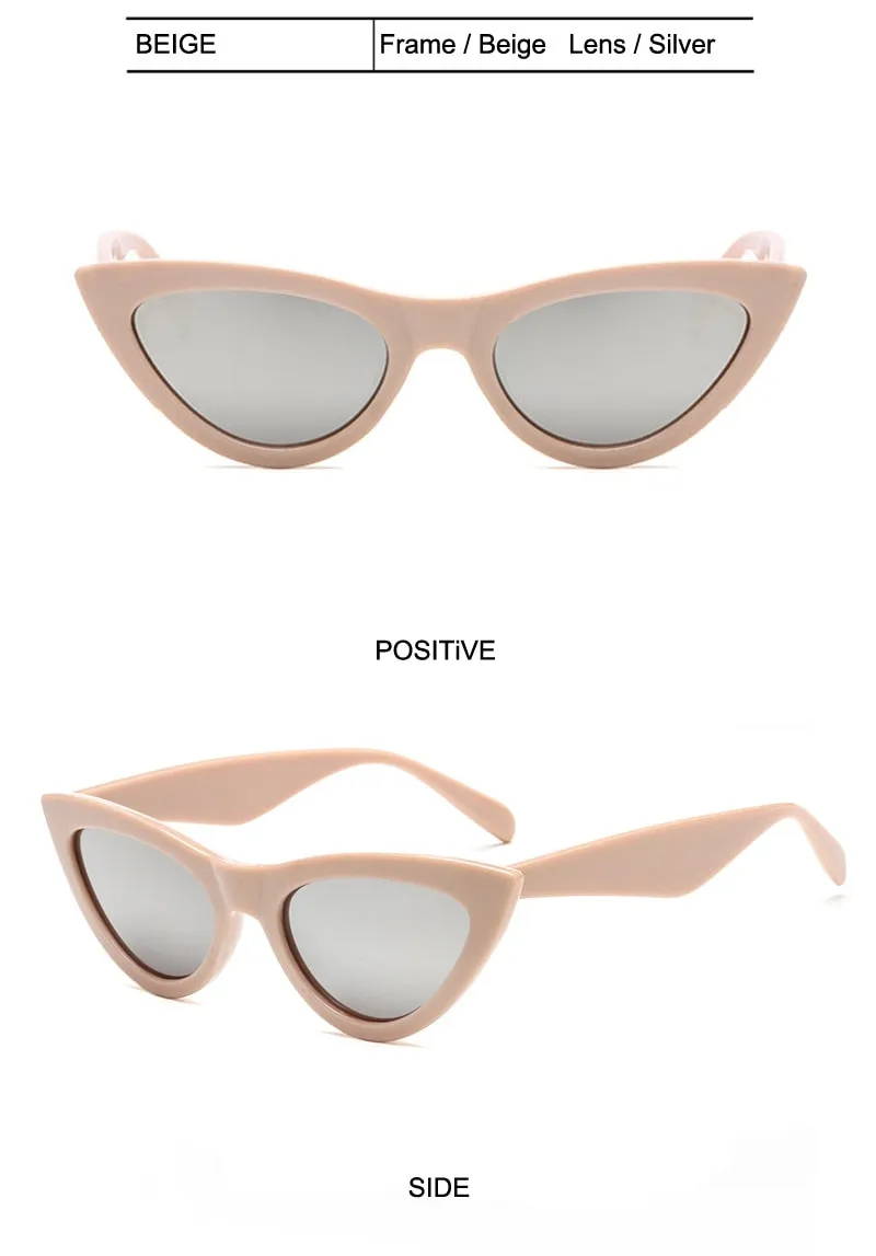 Elegant Gradient Vintage Cat Eye Sunglasses