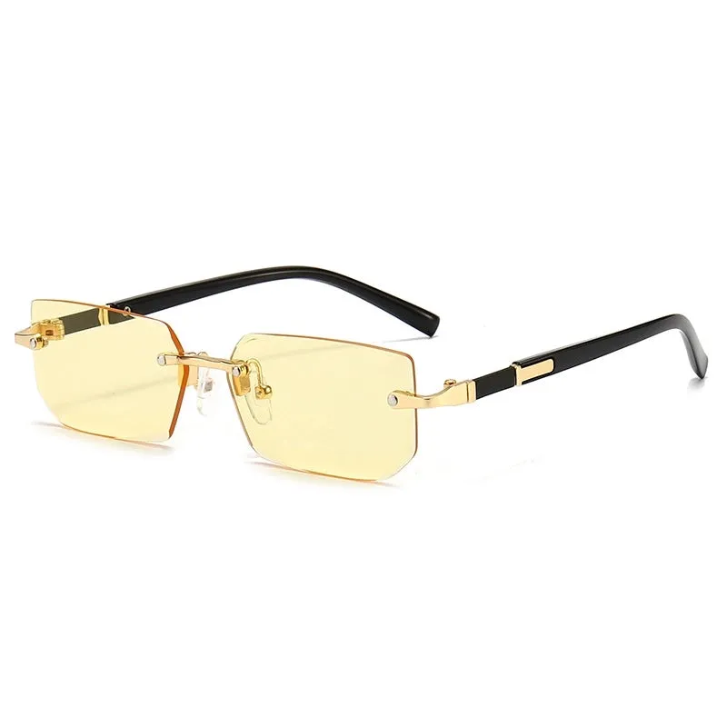 Elegant Lady Geometric Ac Square Frameless Women's Sunglasses