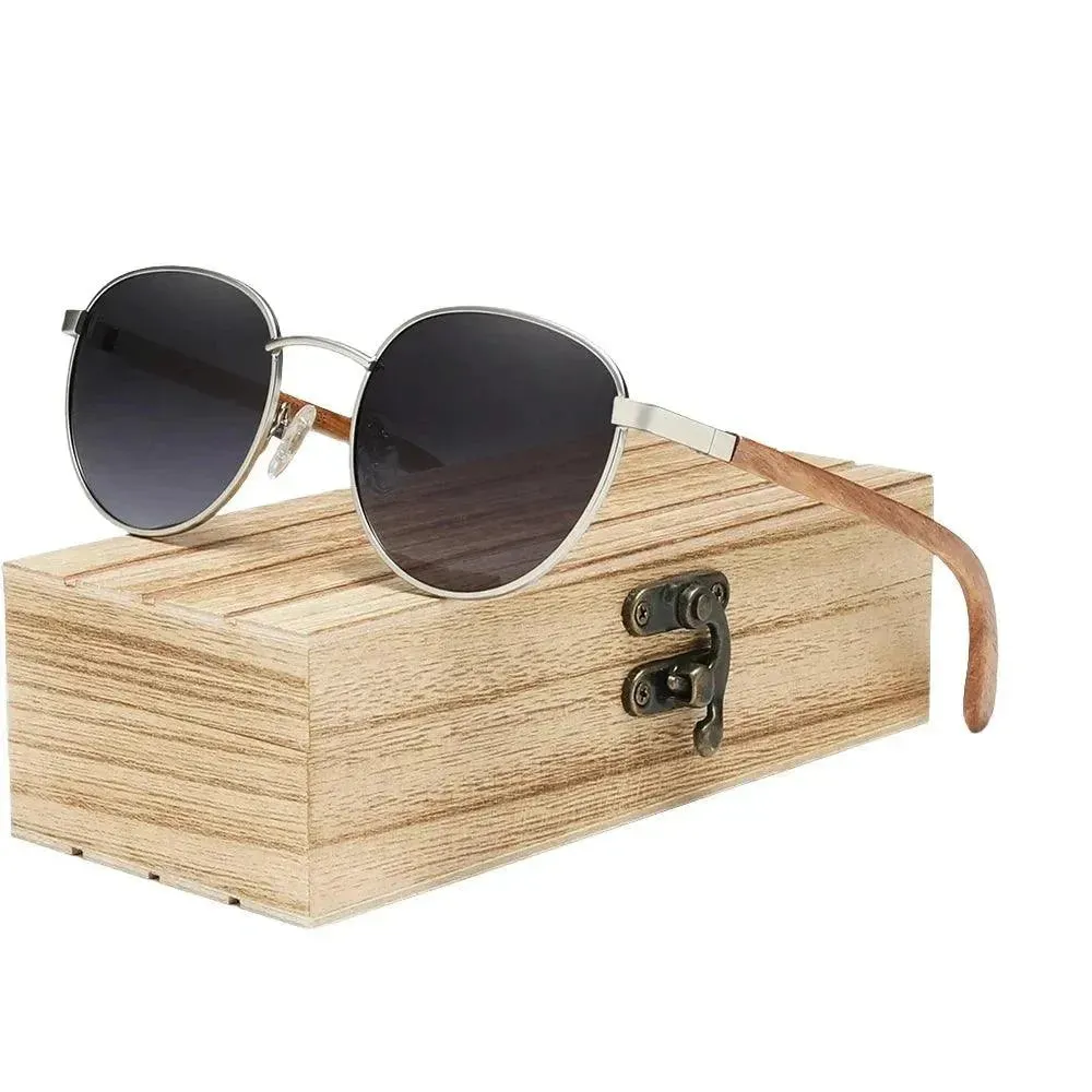 Elegant Wooden Polarized Sunglasses