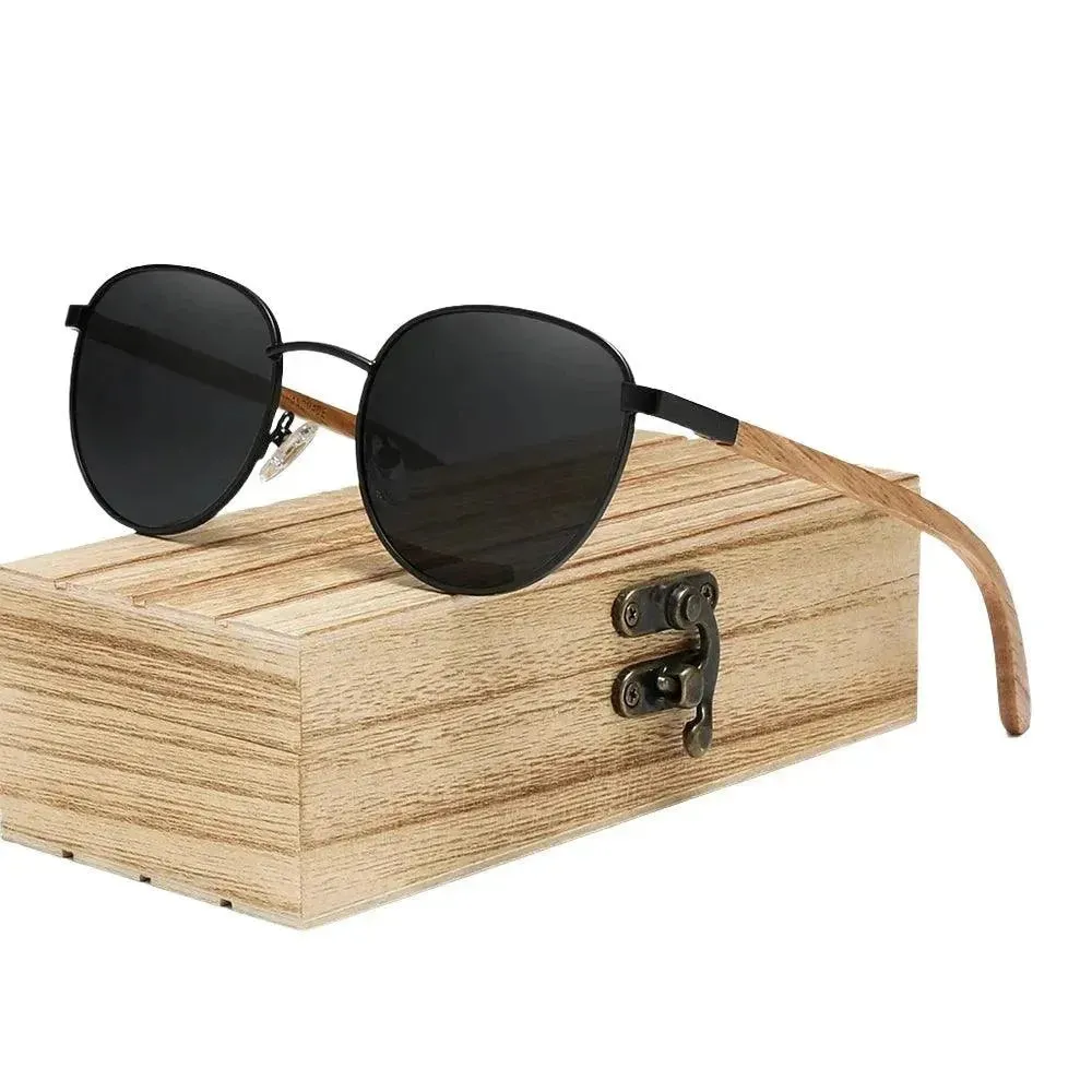 Elegant Wooden Polarized Sunglasses