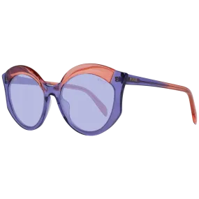 Emilio Pucci Elegant Purple Butterfly Sunglasses