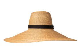 Galley Beach, XXL Brim - Leghorn Straw