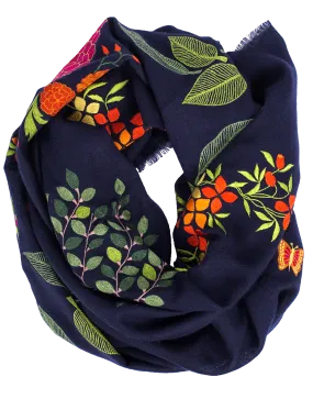 Garden Embroidered Scarf