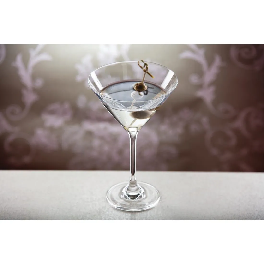 GF731 Olympia Bar Collection Crystal Martini Glasses 275ml (Pack of 6)