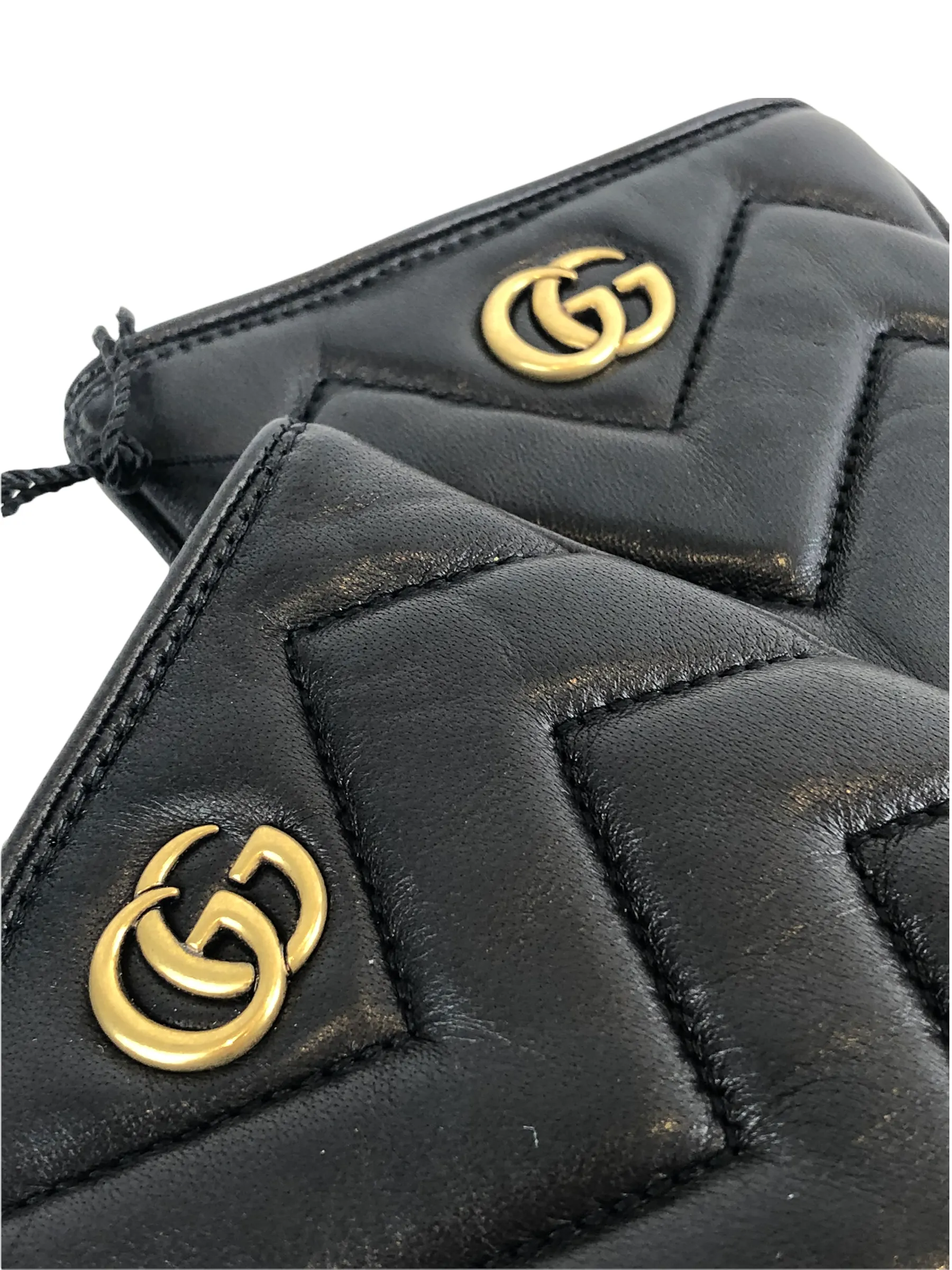 Gucci Black Leather Gloves