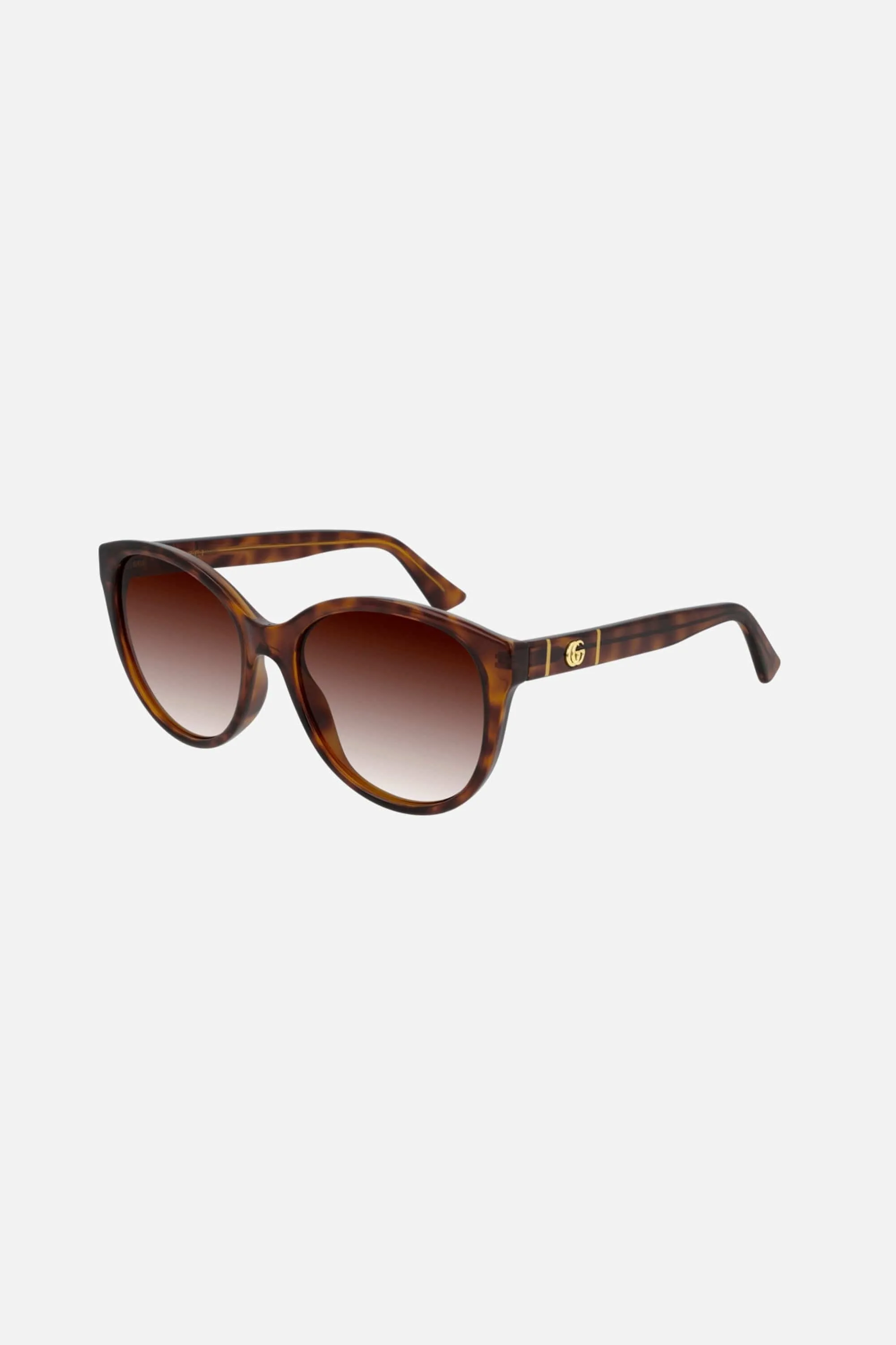 Gucci soft cat-eye femenine havana sunglasses