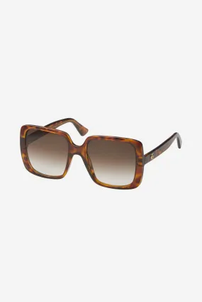 Gucci squared oversize femenine brown style