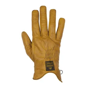 HELSTONS CONDOR SUMMER LEATHER MOTORCYCLE GLOVE - GOLD/BROWN