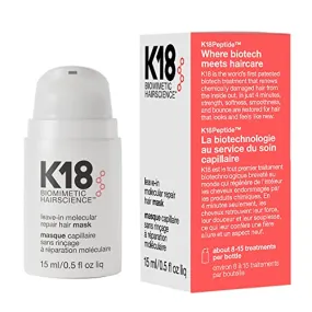 K18 Mini Leave-In Molecular Repair Hair Mask Treatment to Repair Damaged Hair