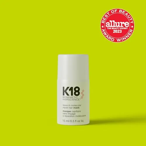 K18 Mini Leave-In Molecular Repair Hair Mask Treatment to Repair Damaged Hair