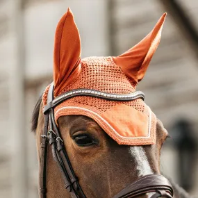 Kentucky Horsewear Wellington Velvet Fly Veil - Orange