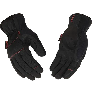 KincoPro 2012 Vented Polyester Fabric Back MiraX2 Suede Synthetic Leather Reinforced Palm Mechanics Gloves (One Dozen)