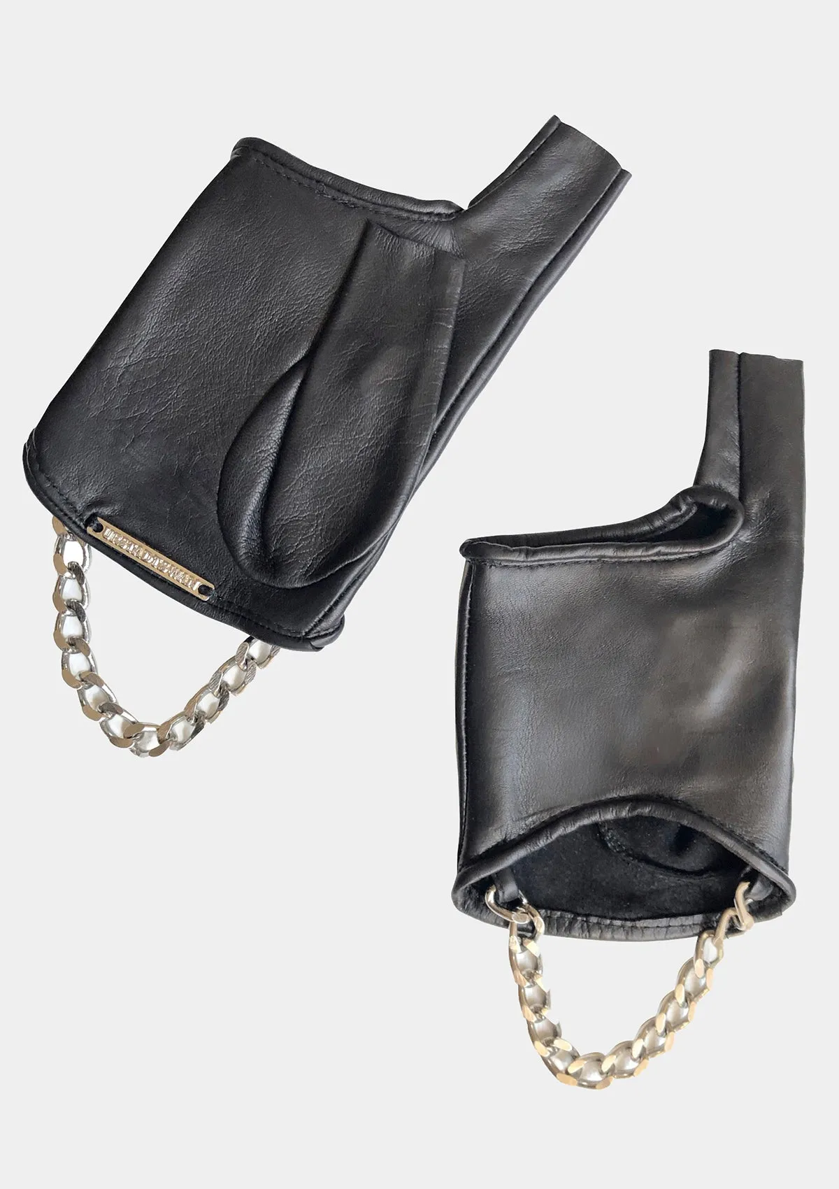 LEATHER FINGERLESS INDEX GLOVES