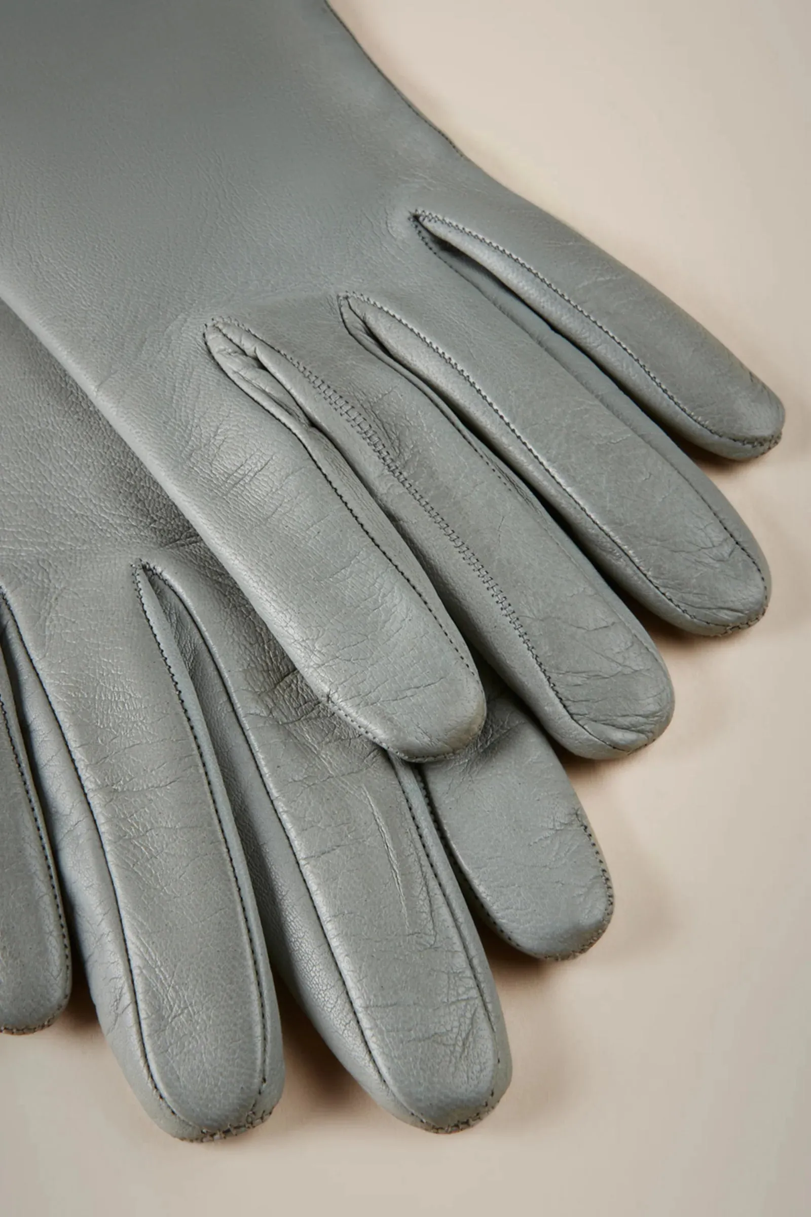 Leather Gloves - Cenere