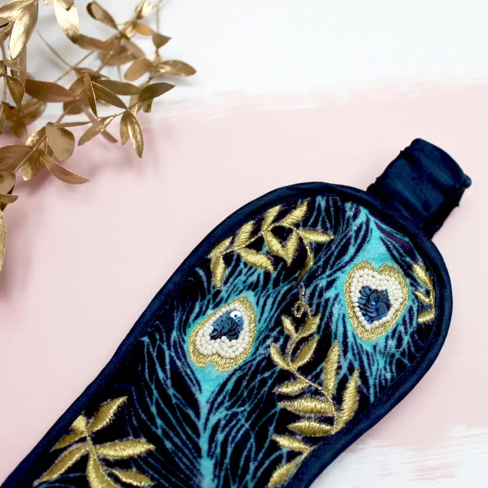 Luxe Peacock Eye Mask