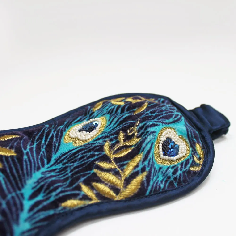 Luxe Peacock Eye Mask