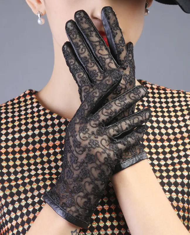 Luxury genuine leather gloves