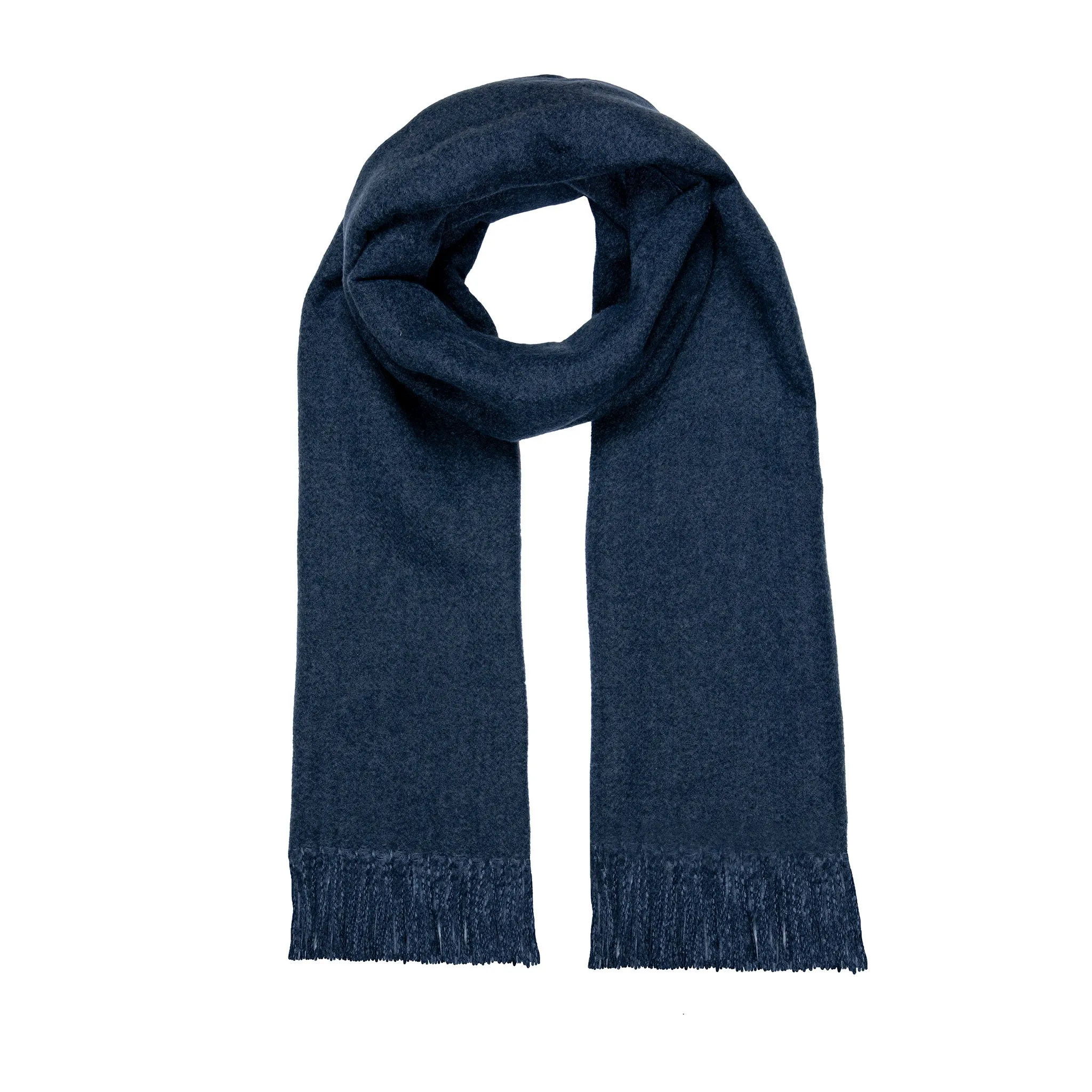 Men’s Reversible Two-Tone Scarf with Tassels