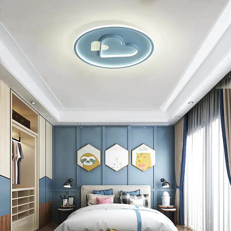 Modern Minimalist Bedroom Love LED Ceiling Lamp