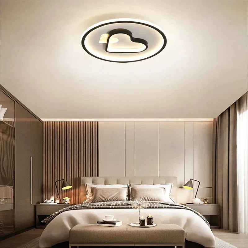 Modern Minimalist Bedroom Love LED Ceiling Lamp