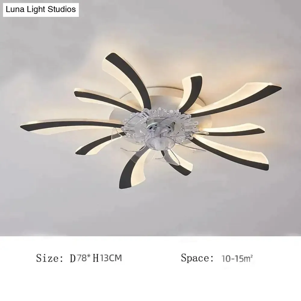 Modern minimalist dandelion fan ceiling lamp