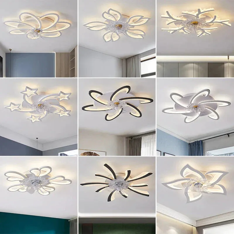 Modern minimalist dandelion fan ceiling lamp