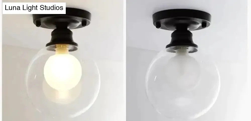 Modern Minimalist Glass Bulb Lamp Ceiling Lamp