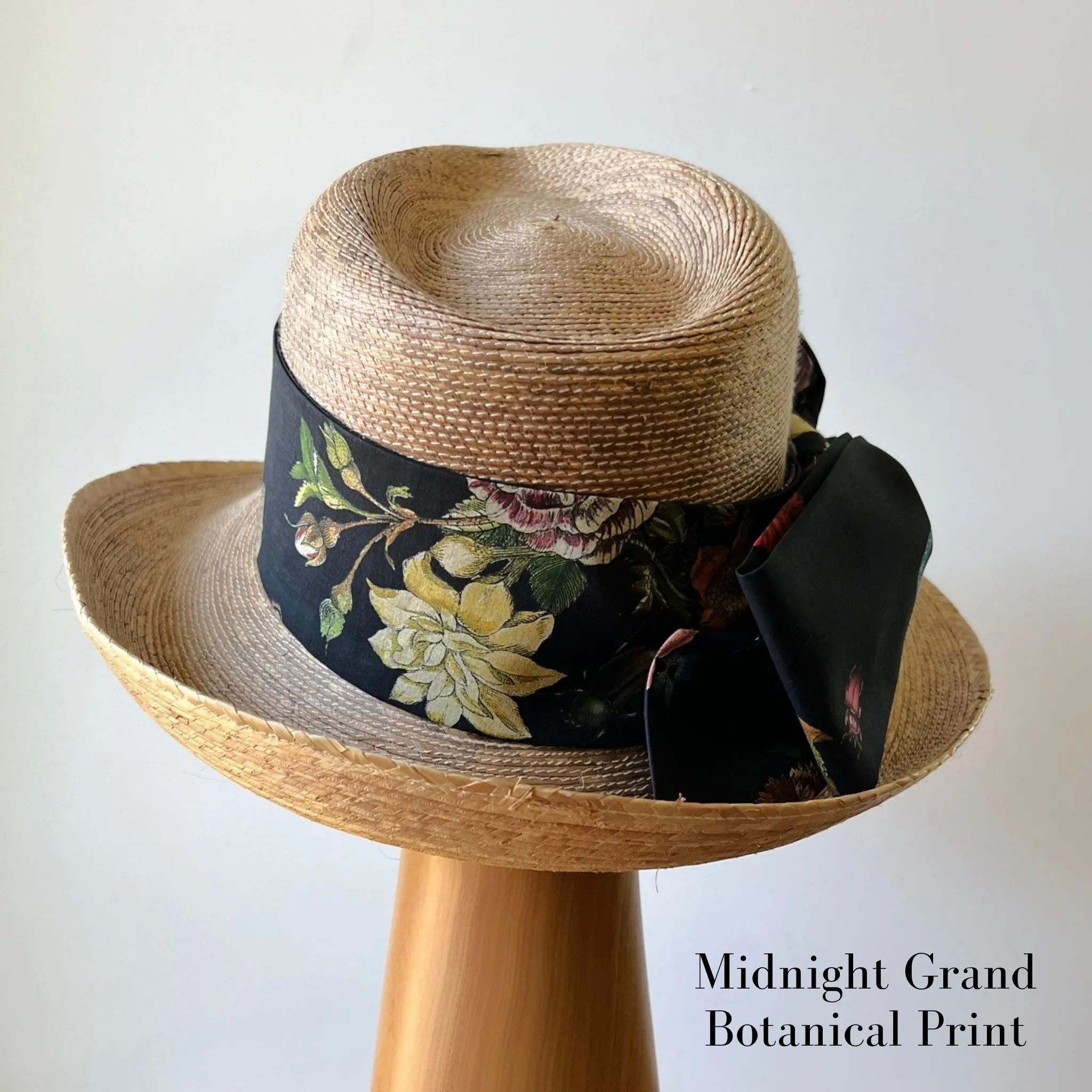 Molly Goodall Midnight Grand Botanical Middy Bow Hatband