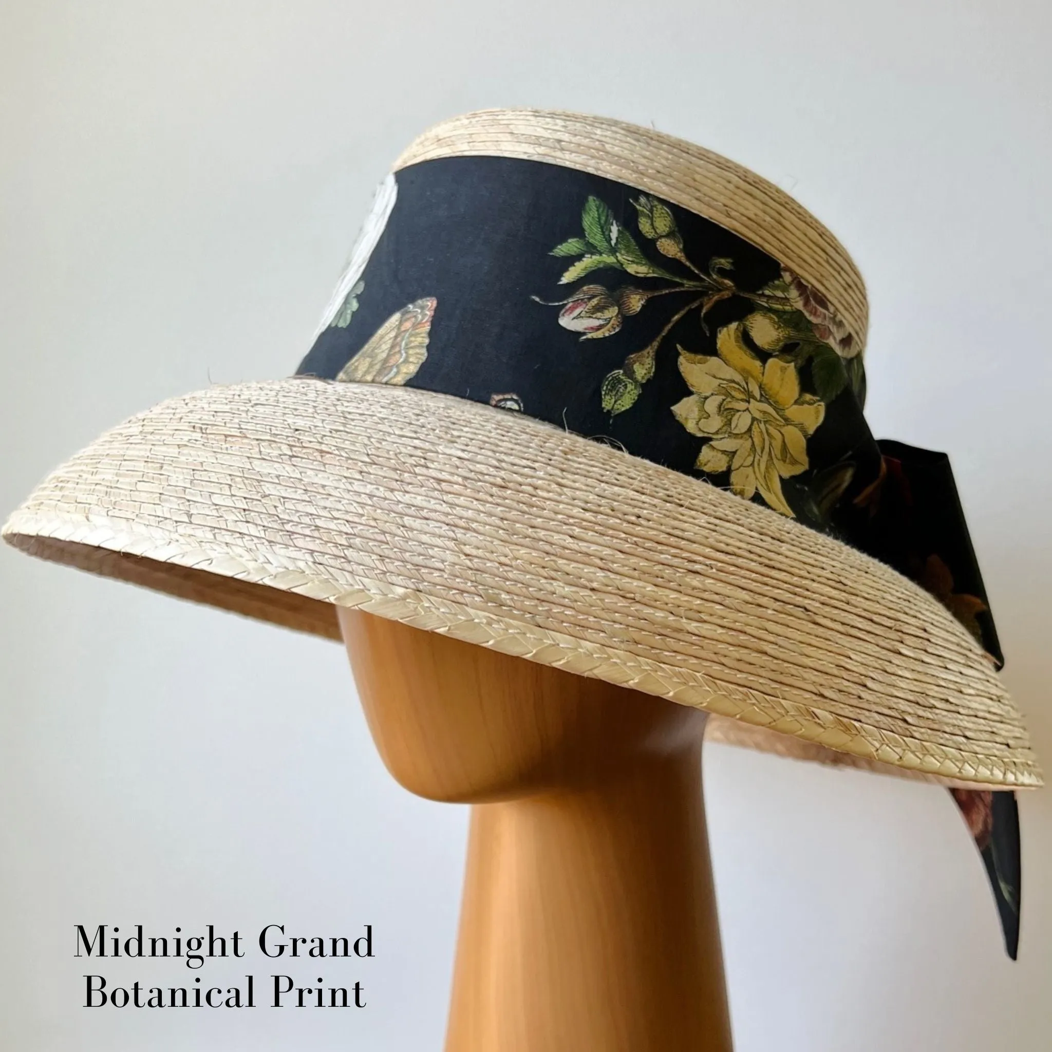 Molly Goodall Midnight Grand Botanical Middy Bow Hatband