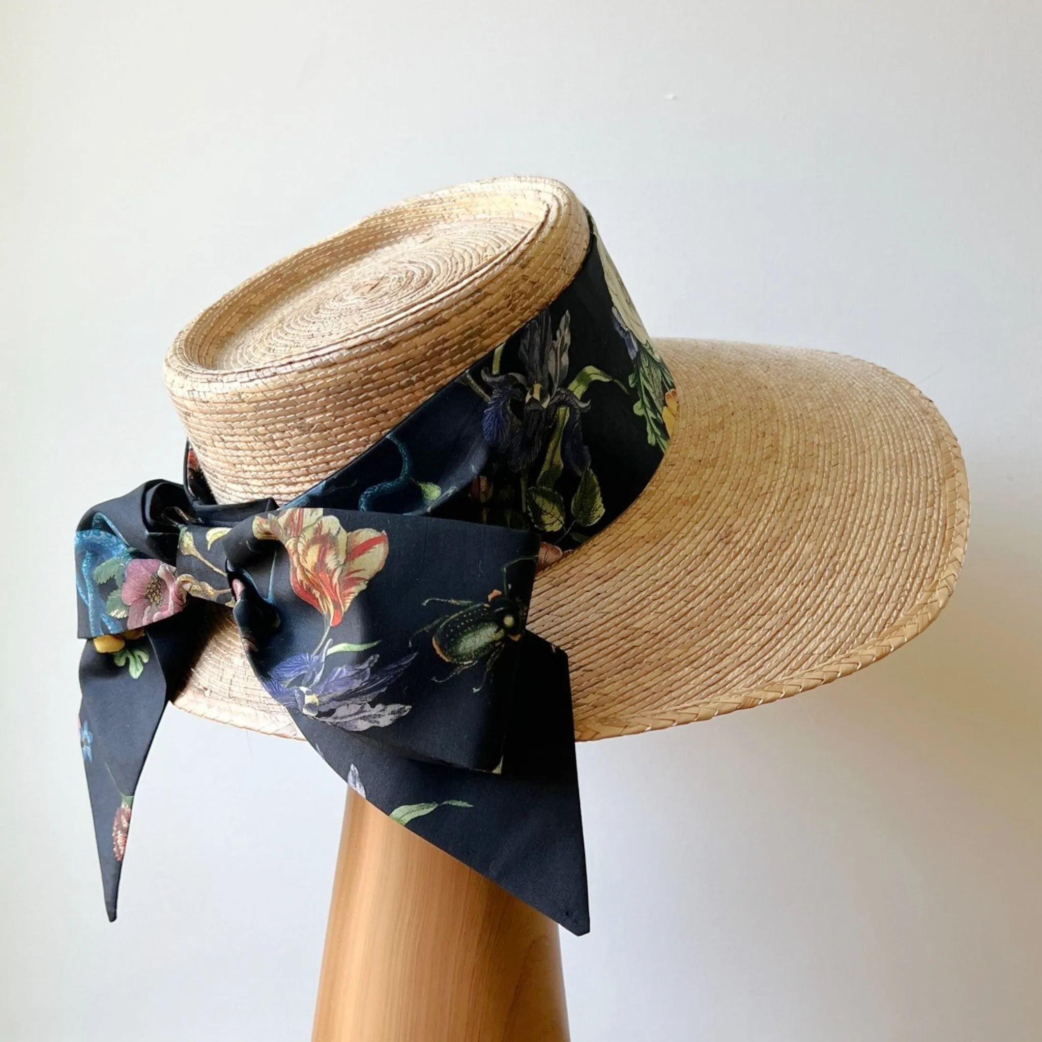 Molly Goodall Midnight Grand Botanical Middy Bow Hatband