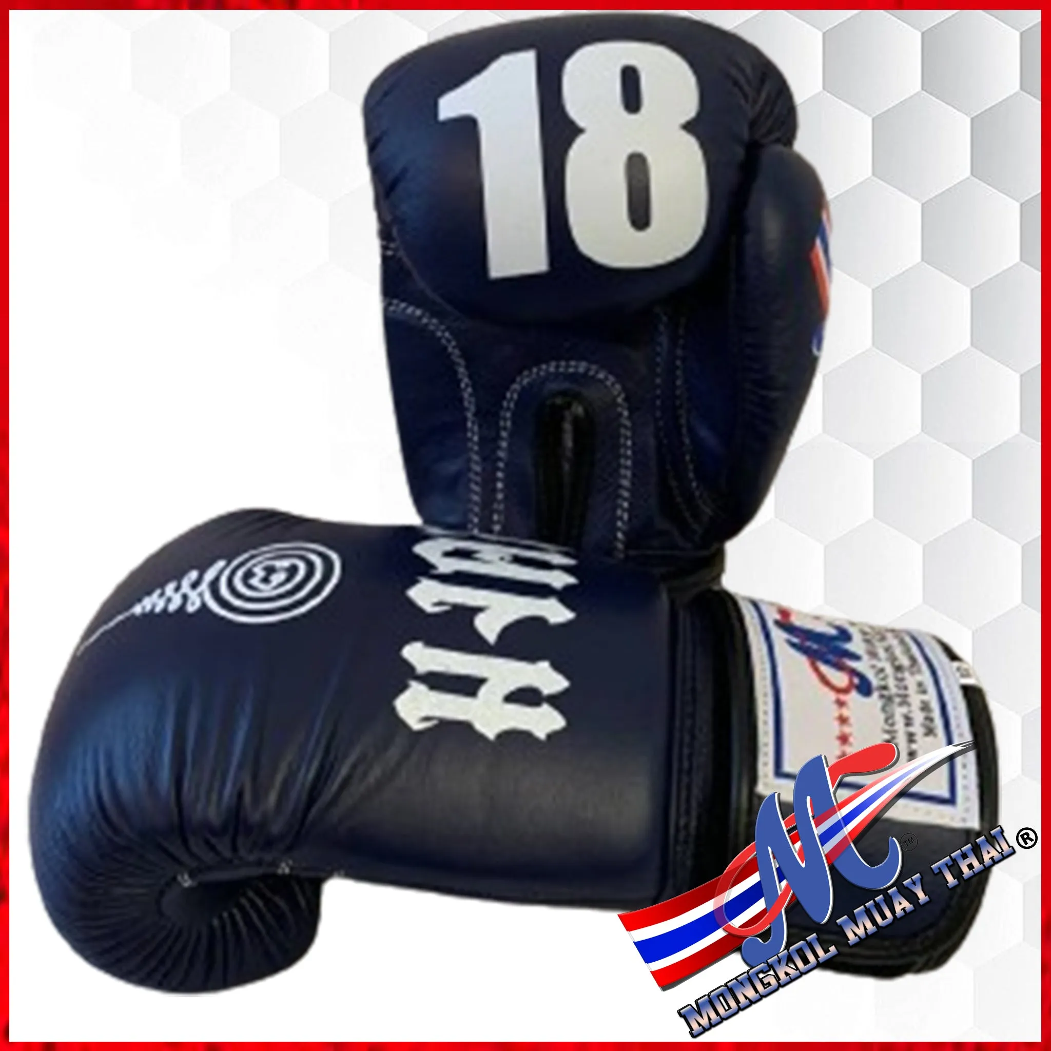 Mongkol Boxing Gloves Dark Blue #18 12Oz