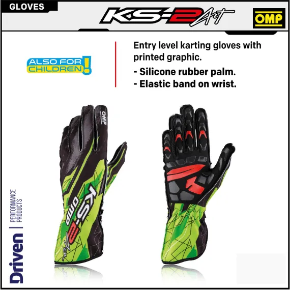 OMP | KS-2 Art  | Karting  Gloves | Entry-Level