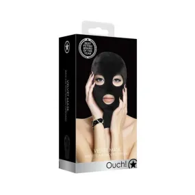 Ouch Velvet & Velcro Mask With Eye And Mouth Opening