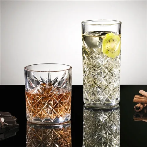 Pasabahce Timeless Double Old Fashioned Glasses - Set of 4 - 345ml